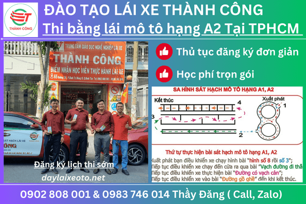 thi a2 tại tphcm