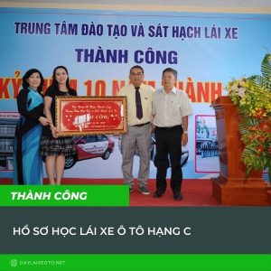 Hồ sơ học lái xe ô tô bằng C trường Thành Công