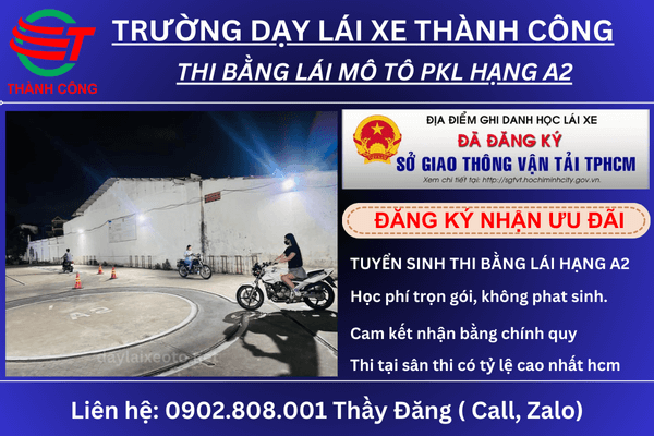 thi bằng lái a2 quận 10