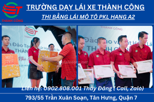 học bằng lái mô tô hạng a2 quận 7