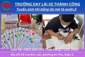 học bằng lái mô tô a2 quận 2