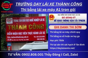 học bằng lái xe máy thủ đức