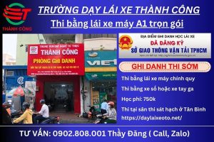 thi bằng lái xe máy ở Bình Thạnh
