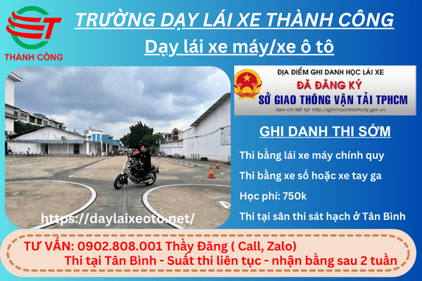 thi bằng lái a2 nhà bè