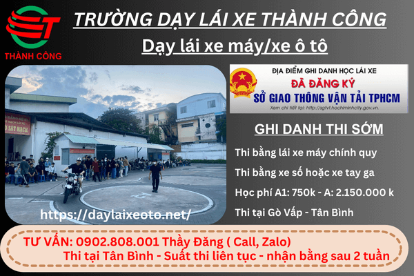thi bằng lái a2 quận 8