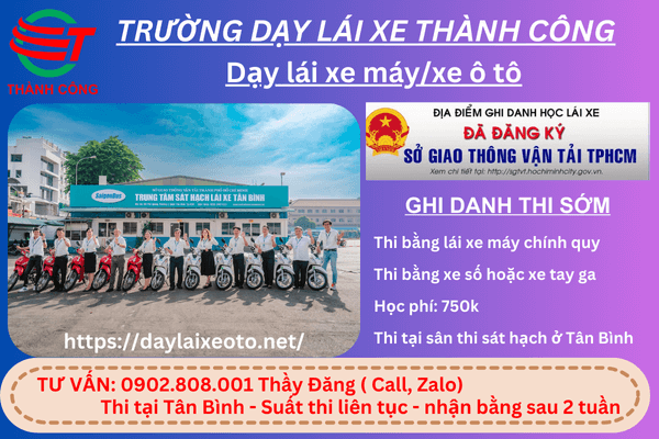 thi bằng lái xe a1 quận 6