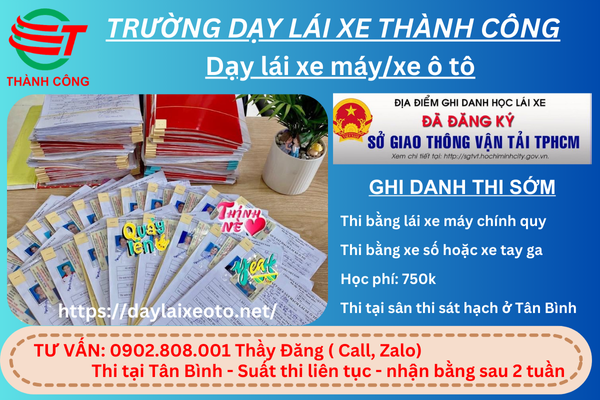 thi bằng lái xe máy quận 4