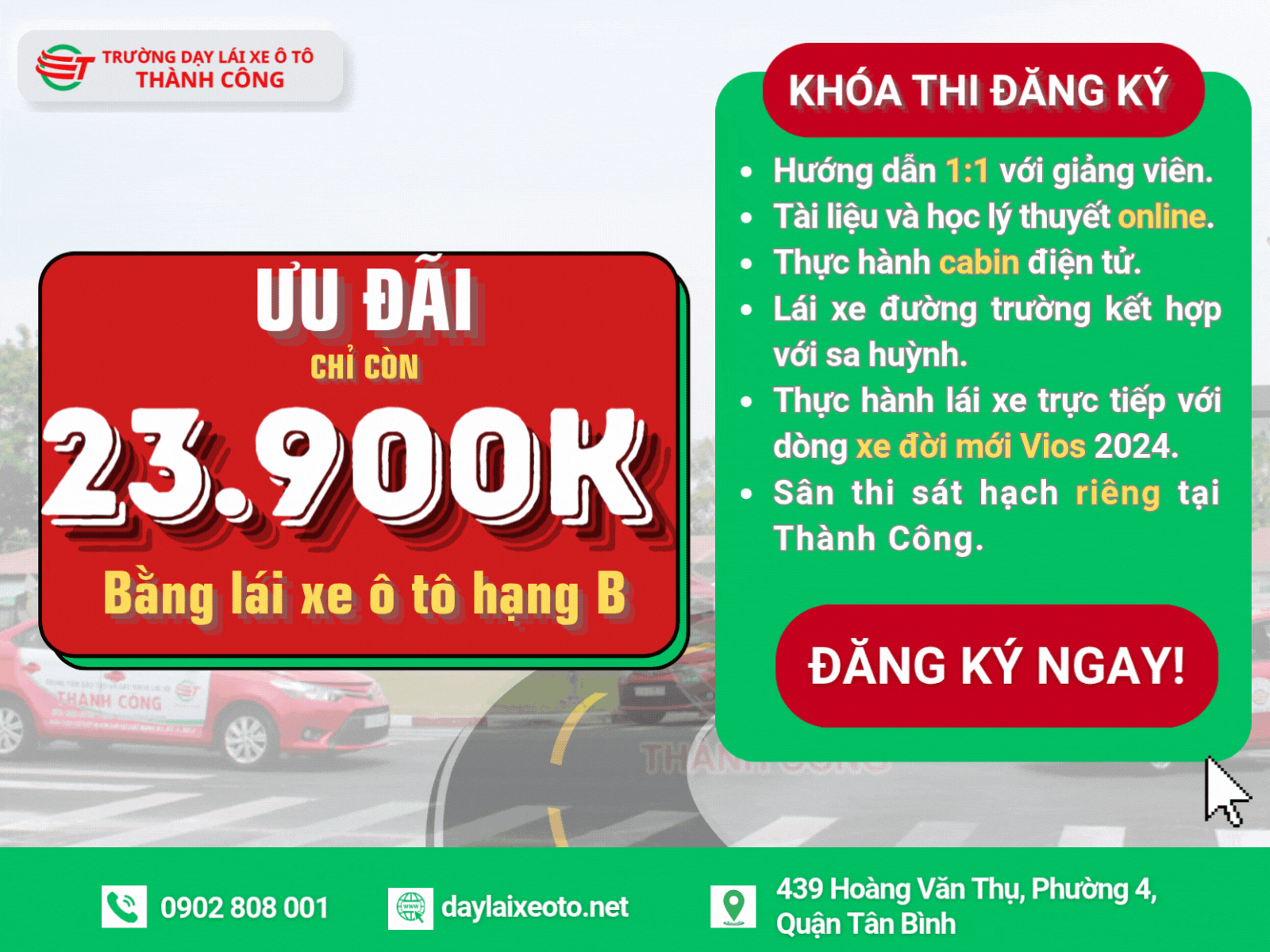chi phí học thi bằng lái xe ô tô tại tphcm